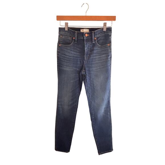 Madewell Denim - Madewell Jeans 10" High Rise Skinny Size 25S Slim Fit Stretch Medium Wash Denim